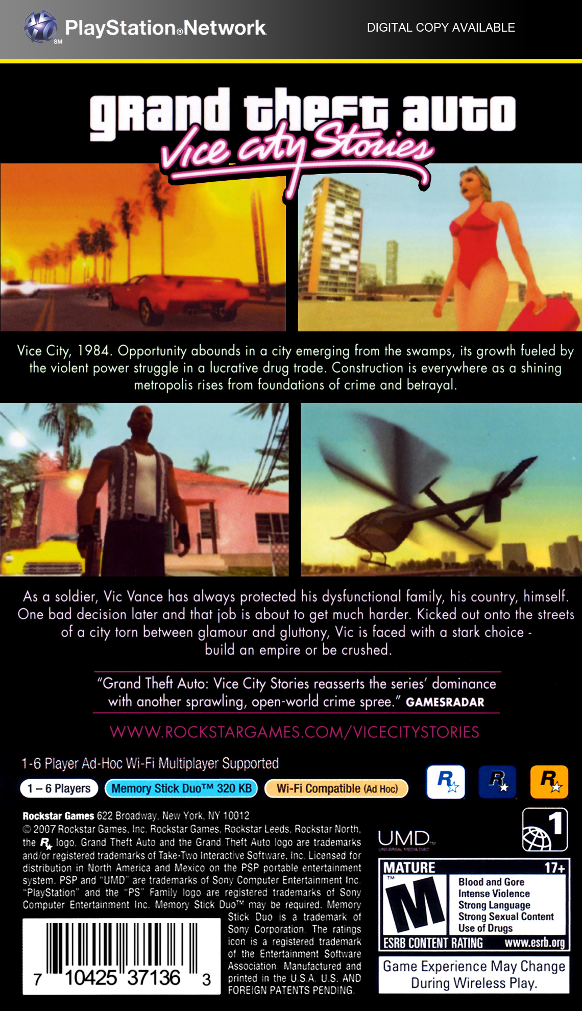 Grand Theft Auto: Vice City Stories box art