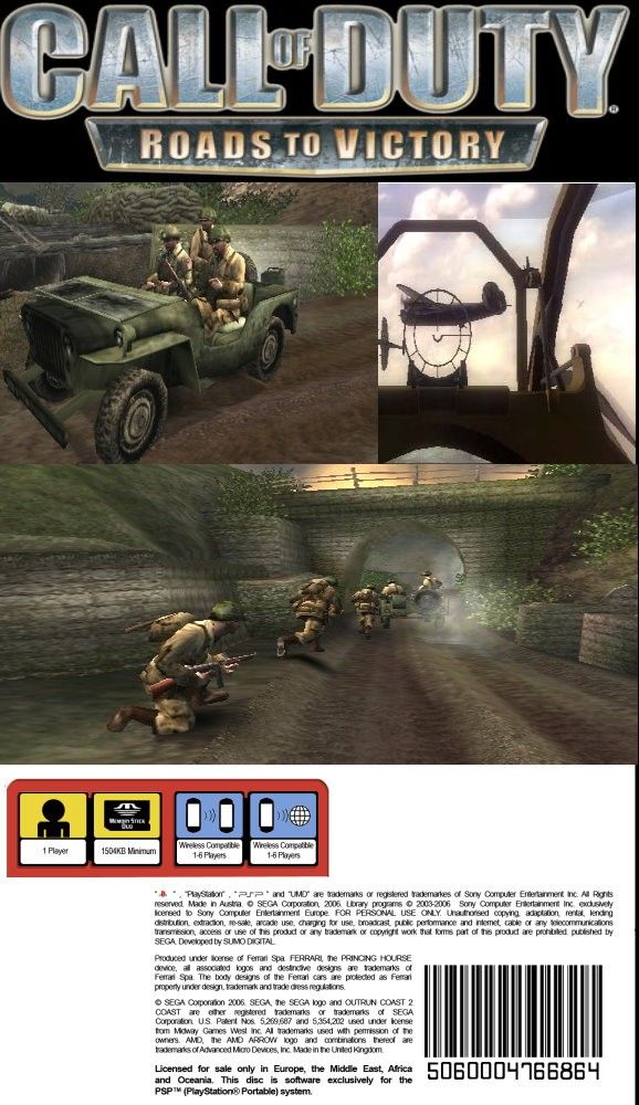 Call of Duty: Roads to Victory box art