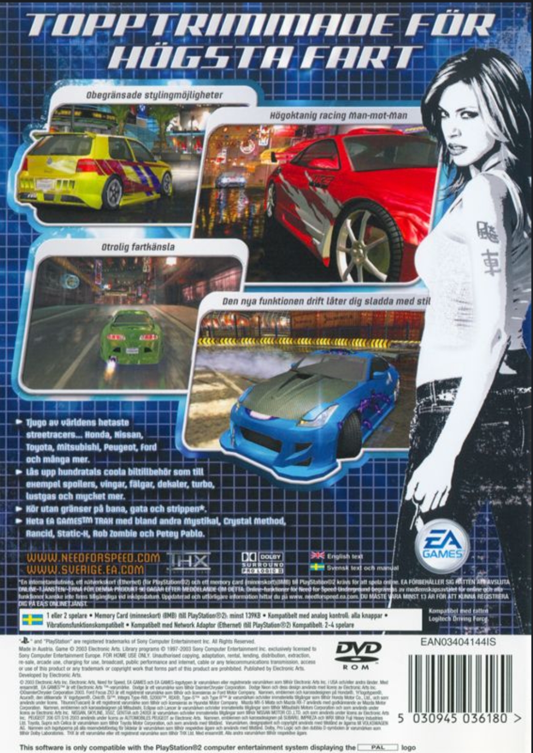 Need For Speed: Underground box art